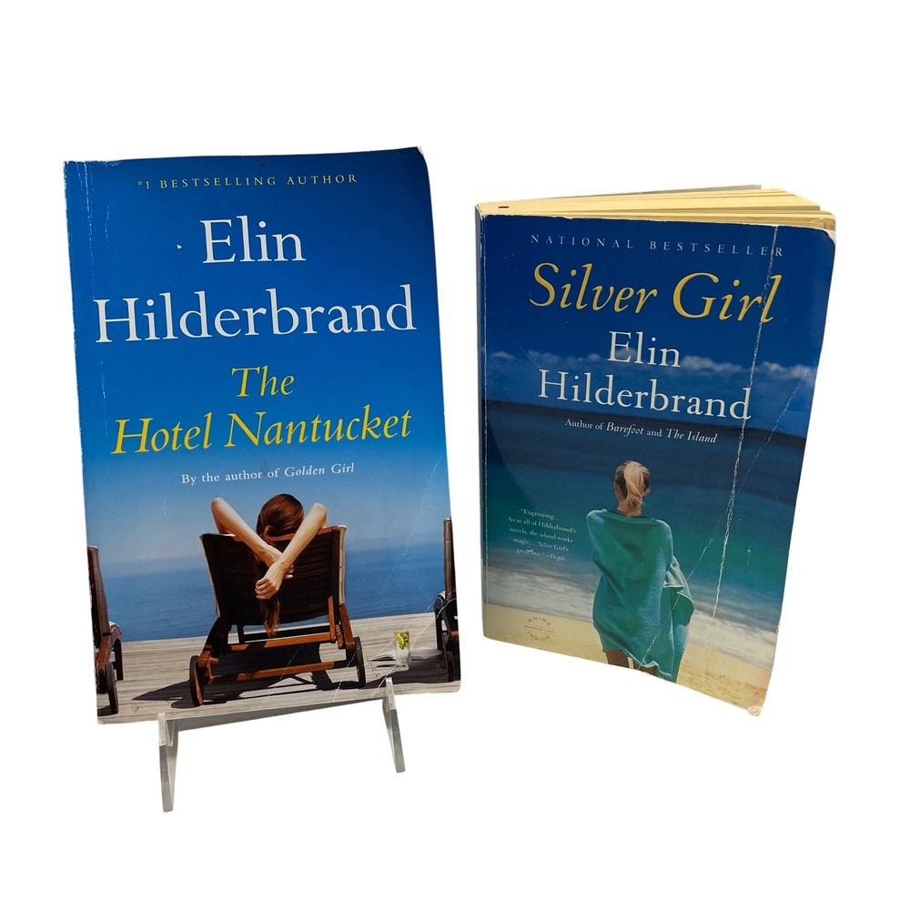 Elin Hilderbrand Book Lot The Hotel‎ Nantucket & Silver Girl Paperback Novels
